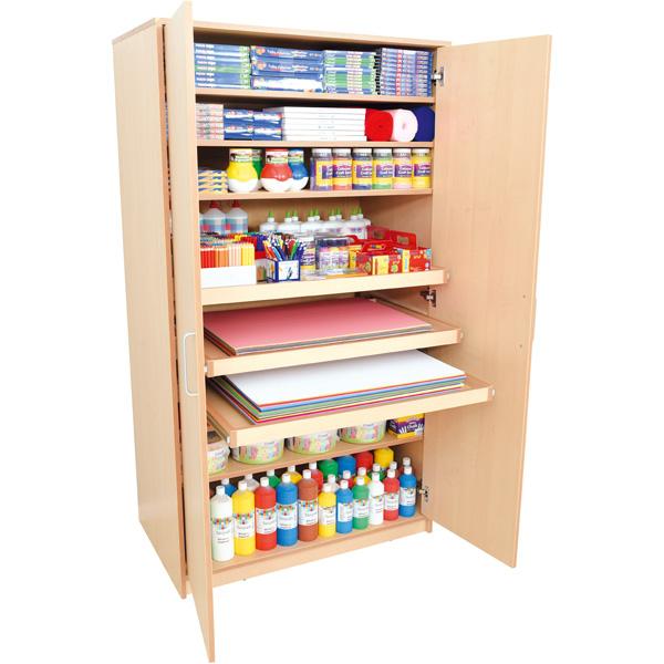 Flexi Hochschrank Höhe 203 mit ausziehbaren Böden
